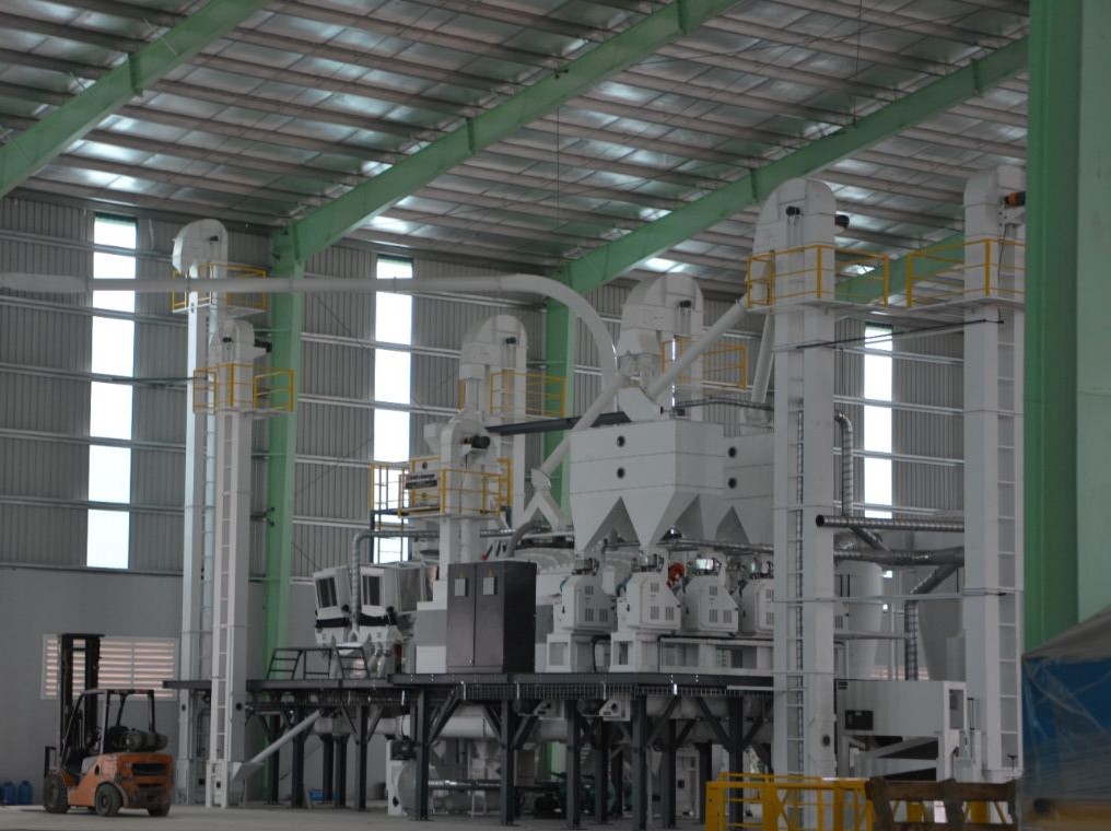 Khmer Foods Group rice milling factory  paddy husking dryers